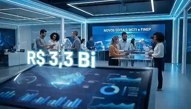 R$ 3,3 Bi em Inovação: Tudo Sobre os Novos Editais MCTI e Finep