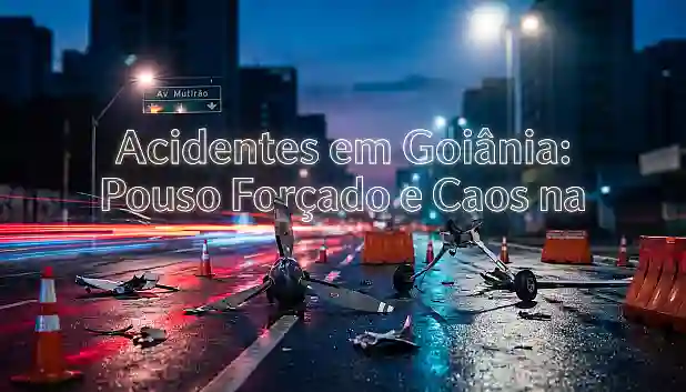 Acidentes em Goiânia: Pouso Forçado e Caos na Av. Mutirão