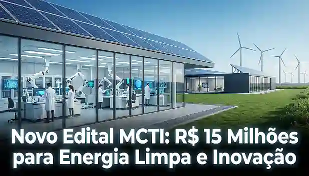 Novo Edital MCTI: R$ 15 Milhões para Energia Limpa e Inovação